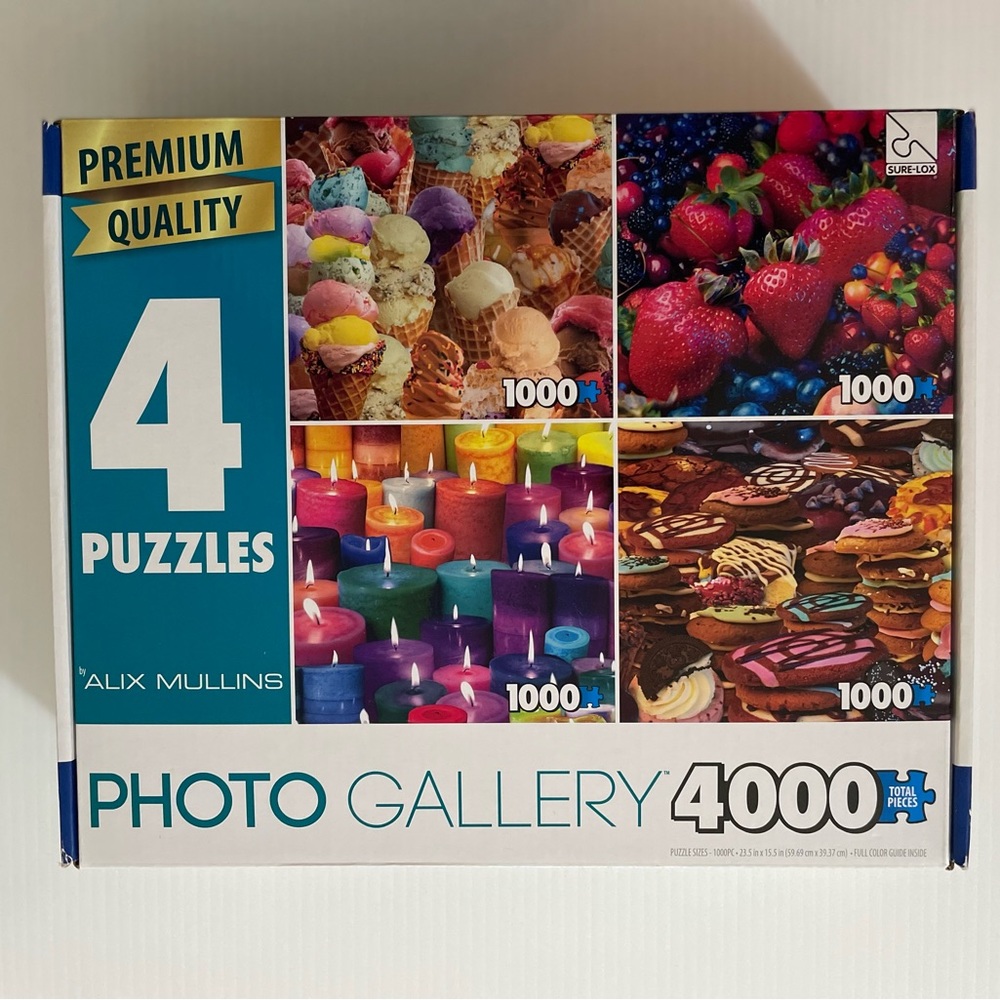 4 Puzzles in one box Photo Gallery by Sure Lox 4000 pieces total Brand New